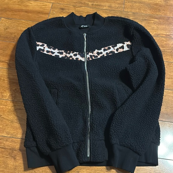 Zyia active leopard Sherpa jacket - Picture 1 of 6
